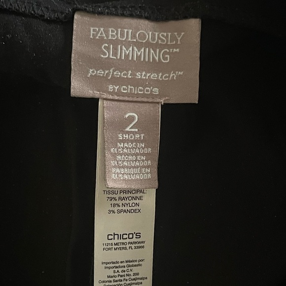 Fabulously slimming perfect stretch size 2 by Chico’s - Picture 2 of 2